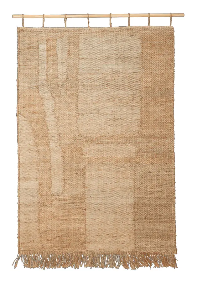 Ferm Living - Harvest Wall Rug Natural - Jute- och sisalmattor - Brun