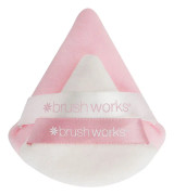Brushworks Triangle Powder Puff Duo, 2st