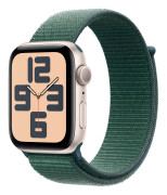 Apple Watch SE 2024 GPS 44mm Starlight Aluminium Case / Lake Green Sport Loop