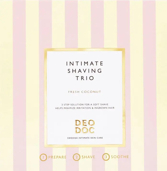 DeoDoc Intimate Shaving Trio Fresh Coconut 3-In-1