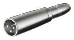 Pro XLR Adapter 3pin XLR M - Jack Mono F