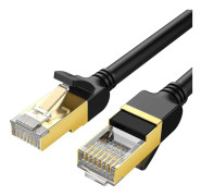 Ugreen - Patch-kabel - RJ-45 (hane) till RJ-45 (hane) - 2 m - SSTP (screened shielded twisted pair) - CAT 7 - hakfri - svart
