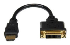  StarTech.com 8" HDMI to DVI-D Video Cable Adapter  HDMI Male to DVI Female - videokort - HDMI / DVI - 20.32 cm