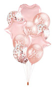 Ballongset "She Said Yes" Roséguld