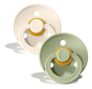 BIBS Colour Namnnappar, runda, latex, stl. 2