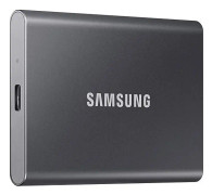 Samsung Portable SSD T7, 2000 GB, USB Type-C, 3.2 Gen 2 (3.1 Gen 2), 1050 MB/s, Beskyttelse av behörighet, Grå