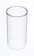 Stor Glaslykta för Orkanljus, Öppen i Båda Ändar, 10 cm Bred x 30 cm Hög