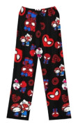 Dam Pyjamasbyxor med Jultomte-Cartoon i Fleece, Flickor Katt-Tryckt Flanell Sovbyxor Present (Helt Tryckt)