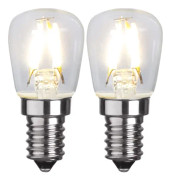 LED-lampa E14 ST26 2-pack klar 1,3W 2700K 110 lumen