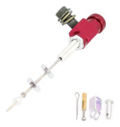 Hydraulisk Koppling Huvudcylinder Staget Bromspump M10x1.25mm Aluminium Legering för Motorcykel ATV Dirt Bike Röd