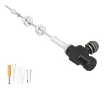 Hydraulisk Koppling Huvudcylinder Staget Bromspump M10x1.25mm Aluminium Legering för Motorcykel ATV Dirt Bike Svart