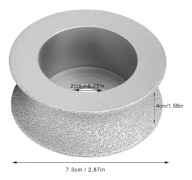 7,3 cm Lödda Diamant Slipsten Konkav Slipsten för Sten Marmor Granit 4,0 cm