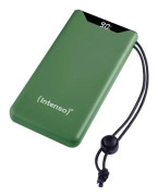 Intenso F10000 - Strömförsörjningsbank - 10000 mAh - 20 Watt - 3 A - QC 3.0, Power Delivery 3.0 + PPS - 2 utdatakontakter (24 pin USB-C, USB typ A) -