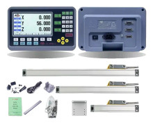 LCD DRO-set, 2/3 axelalternativ, flerspråkigt stöd, högprecisionsmätning,2 AXIS LCD DRO SET