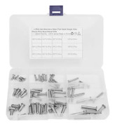 12 Storlekar Rostfritt Stål Clevis Stift Enkelt Hål Platt Huvud T-Form Runda Stift Sortiment Kit för Bil 60st
