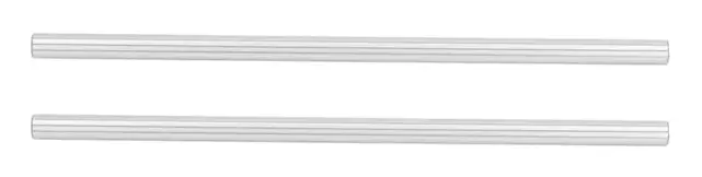 2 st 8 mm Linjära Axlar Hög Precision Krompläterat Stål Rörelseguide Cylinder för 3D-skrivare 400 mm / 15,7 tum