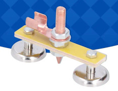 Magnetisk Svetsstöd Stor Sugning Dubbelmagnet Jordning Kopparklämma Tillbehör