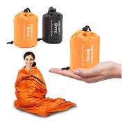 (Specialerbjudande) 2x Utomhus Nödsituation Termisk Vattentät Sovsäck Camping Överlevnad Bivack