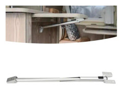 Bänkutbyggnadsfäste Stång 260‑430mm Aluminiumlegering Vikbart Hyllstöd Gångjärn för Husbil Köket