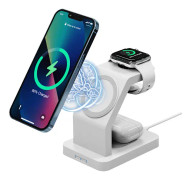 3-i-1 trådlös laddare för Apple iPhone 13/13 Pro/13 Pro Max/12/12 Pro/12 Pro Max, trådlös induktionsladdningsstation för AirPods 2/Pro iWatch