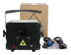 RGB Scenlaserljus, 3W Effekt, Över 200 Mönster,EU-kontakt, 3000mW