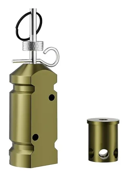 Perimeter Trip Alarm 12 Gauge Camp Trip Wire Alarm Device med .22 Option Tidig Varnings Säkerhetssystem för Camping_Italiensk Design