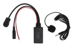 Trådlös Bluetooth AUX-ljudkabeladapter med mikrofon för Alpine AI Net bilstereo