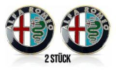 2 st 74mm Alfa Romeo Emblem Gt 147 159 Brera Mito Giulietta Giulia Huv-yky