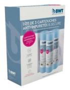 Paket med 3 patroner - BWT - B.SECURE - Kompatibel med alla 10 filter