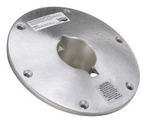 Attwood Rund Kilplatta I Aluminium Silver 22.9 cm