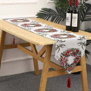 71 Tums Doily Juldekoration Hem Knittad Duk Bordduk Hem Klädsel (girland)