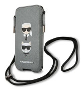 Används Tablet Karl Lagerfeld Torebka KLHCP12MOPHHKCG 6.1" Hard Case Saffiano Ikonik Karl & amp;Choupette Head