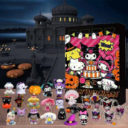 2024 Halloween Adventskalender Nedräkning Sanrio Cartoon Anime Figurer 24 Samling Figur Leksak Dockor Barn Flickor Blind Box Present