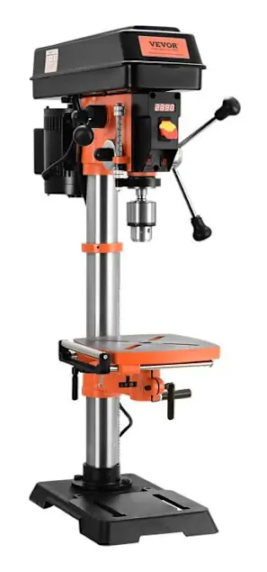 Bänkborrpress 304,8 mm-VEVOR-750 W-440-2580 rpm-röntgenpositionering-för trä och metall