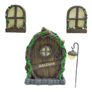 Luminous Miniatyrälvdörr och -fönsterset, Jul
