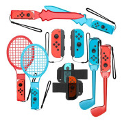 Set med 10 Tillbehör kompatibla med Nintendo Switch