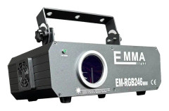 3W Full Color RGB Animationslaserlampa, 128 Stråleffekter, Ljudaktiverat läge, DMX-kontroll
