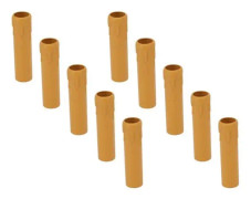 DEX 10-pack 4 tums ljushylsor för ljusstake, imitationsvax med dropp, passar E14-sockel av 7416654047989