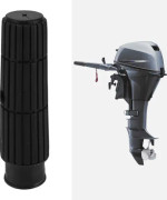 153mm/6.02in Gasreglage Styrhandtag Grepp Svart Auto Ersättningsdelar för Utombordare 9.9‑15HP