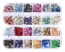 Nagelglitter Sekvenser Pack med Två (cbh/cby) Makeup