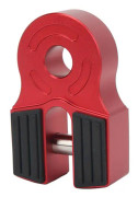 Vinschlyftfäste med Shackle 30000Lbs Lastkapacitet Järnstift Gummibeskydd Universal för ATV Pickup Mjuk Shackle D-Ring Röd