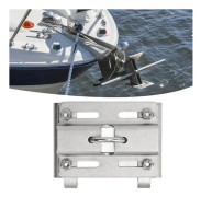 Rälsmonterat Ankarfäste i Rostfritt Stål Vertikalt Stående Rälsmonterat Ankarfästehållare för Yachter 7/8‑1 Tum Rund Rörskena