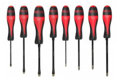 922.6420. Set med 8 ULTIMATEgrip skruvmejslar slitsade PH 53,54