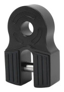 Vinschlyftfäste med Shackle 30000Lbs Lastkapacitet Järnstift Gummibeskydd Universal för ATV Pickup Mjuk Shackle D-Ring Svart