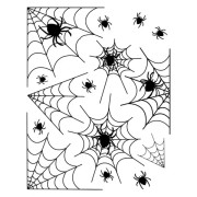Halloween Spindlar och Spindelnät Vinylfönsterklistermärken 5 stycken