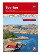 Sverige Vägkarta med rastplatser 10-Pack 9789189427709