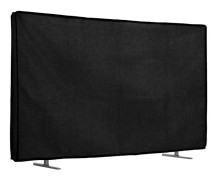Kwmobile - 60191.01 - TV-skärmskydd kompatibelt med 43" TV - Linne-tv-skärmskydd - Svart