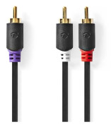 Nedis subwooferkabel, 3m - antracit