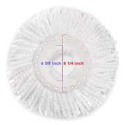 6-pack Spin Mop Ersättningshuvuden - Mikrofiber för Hurrica & Andra Spin Mop-system