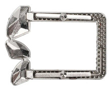4 st Diamantpärl Dekorationer Mode Skoklipp Alloy Smycken Ornament Hantverk Tillbehör (Carré A diamant)